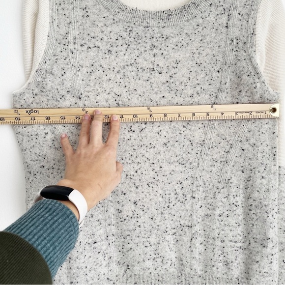 Rag & Bone Cashmere Tamara Melange Pullover Sweater extra small crew knit grey - Picture 12 of 14